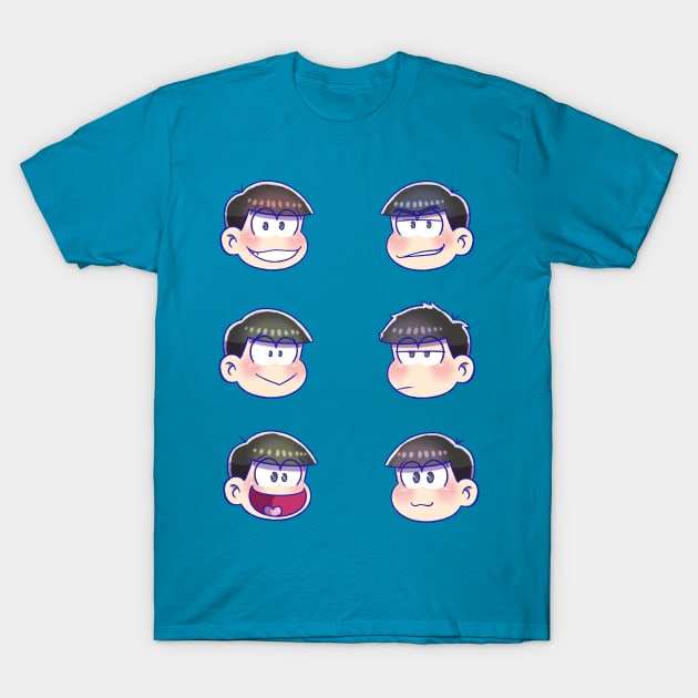 Osomatsu-san : Chibi Matsus (Allmatsu) T-Shirt by UndertaleSquirrel